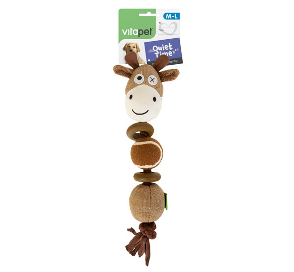 Quiet Time Giraffe Rope Dog Toy