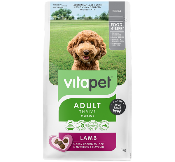 VitaPet Adult Dog Food Lamb - Front