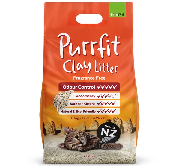 Cat Litter - Purrfit Clay 7L