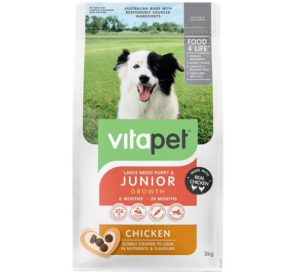 VitaPet Junior Food Chicken 3kg - Front