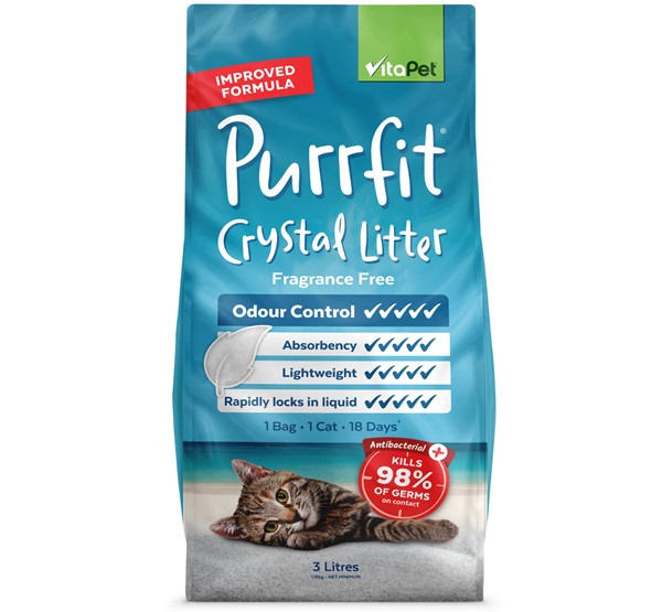 Cat Litter - Purrfit Crystal 3L