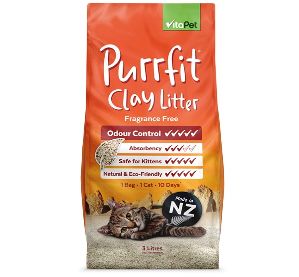 Cat Litter - Purrfit Clay 3L